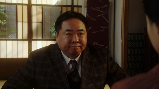 連続テレビ小説『おちょやん』おかあさん役に千代を推す花車当郎(塚地武雅) (C)NHK