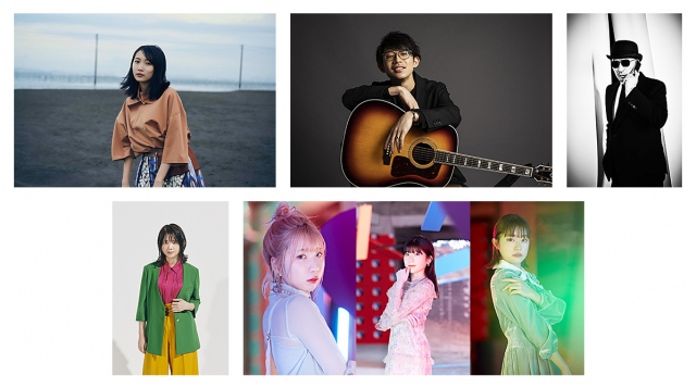 (上段左から)幾田りら、川崎鷹也、横山剣、(下段左から)吉岡聖恵、MAYU・manaka・asahi
