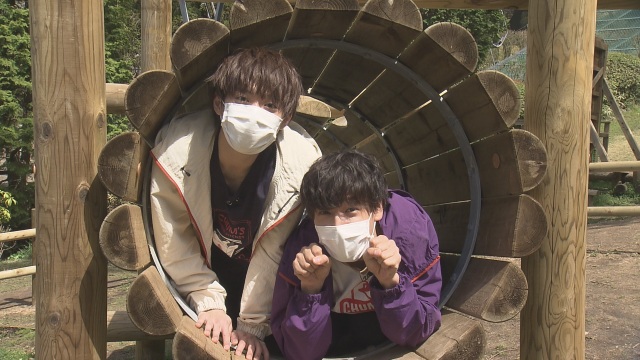 5月1日放送の『あさパラS』GW2時間SPに出演するAぇ!groupの福本大晴、佐野晶哉 (C)読売テレビ
