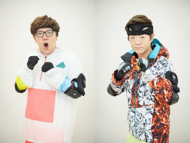 5月5日放送の『逃走中~こどもの日4時間SP~』に出演する(左から)HIKAKIN、SEIKIN(C)フジテレビ