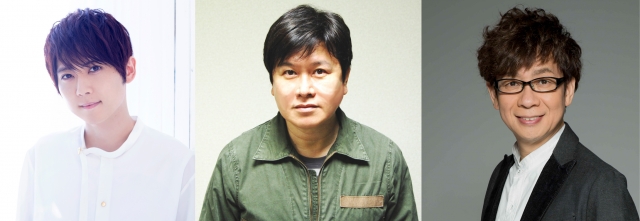 (左から)梶裕貴、三ツ矢雄二、山寺宏一