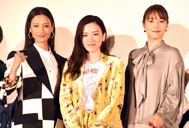 映画『地獄の花園』公開記念配信イベントに登場した(左から)菜々緒、永野芽郁、広瀬アリス (C)ORICON NewS inc.