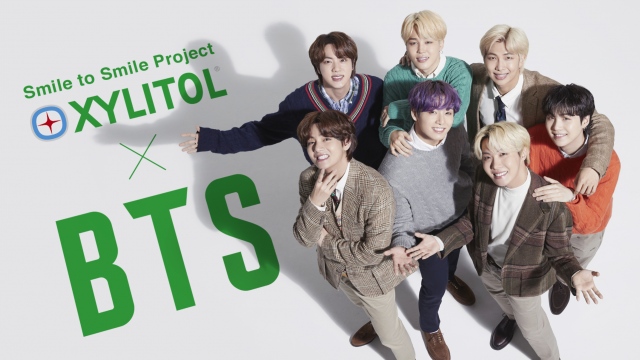 ロッテと『Smile to Smile Project』を発足させたBTS(C)2021 BIGHIT MUSIC HYBE. All Rights Reserved