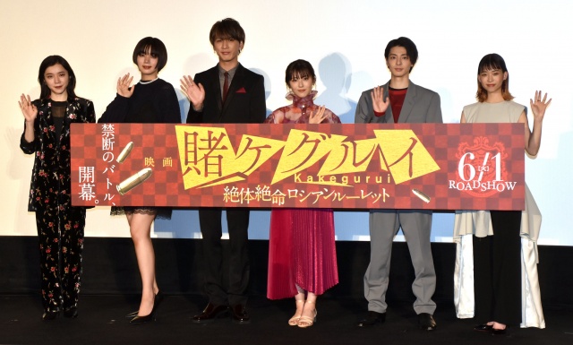 (左から)milet、池田エライザ、藤井流星、浜辺美波、高杉真宙、森川葵 (C)ORICON NewS inc.