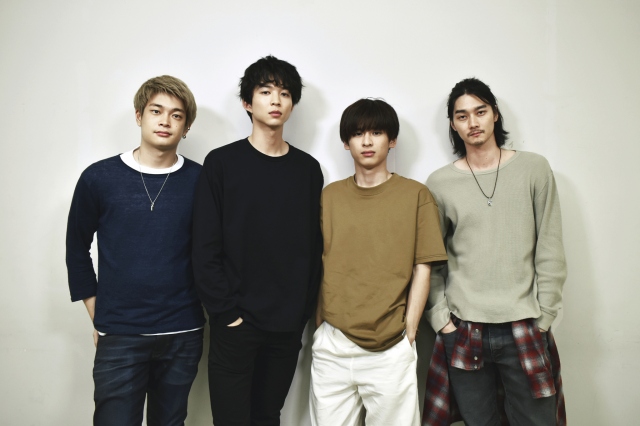 実写ドラマ『ギヴン』が7月17日よりFOD配信スタート(左から)井之脇海、鈴木仁、さなり、栁俊太郎 (C)キヅナツキ・ 新書館 フジテレビジョン