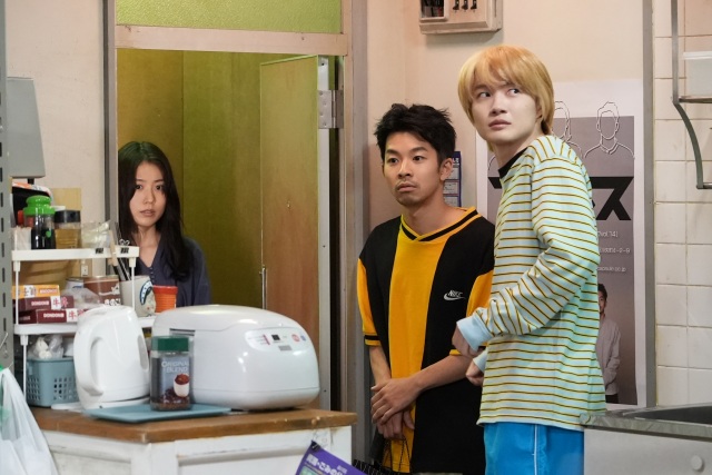 『コントが始まる』第7話に出演する有村架純、仲野太賀、神木隆之介 (C)日本テレビ