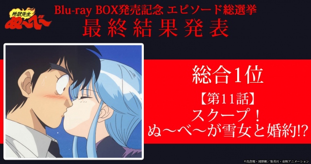 「地獄先生ぬ~べ~」Blu-ray BOX発売記念エピソード総選挙の結果発表