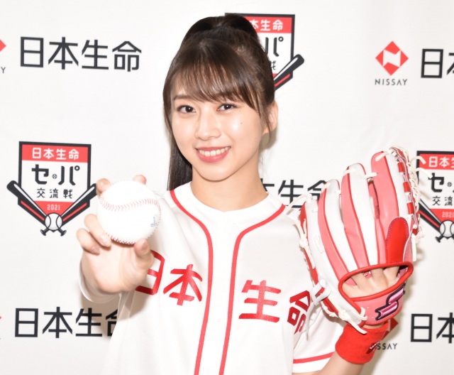 『ヤクルト-楽天』始球式に登場したモーニング娘。’21・牧野真莉愛 (C)ORICON NewS inc.