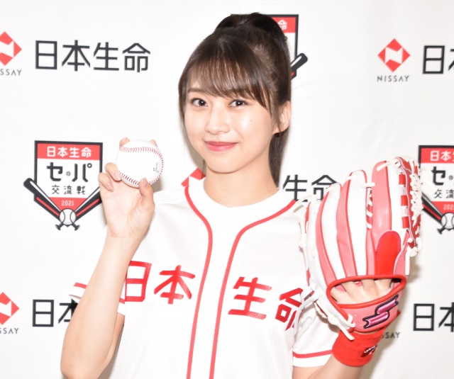 『ヤクルト-楽天』始球式に登場したモーニング娘。’21・牧野真莉愛 (C)ORICON NewS inc.