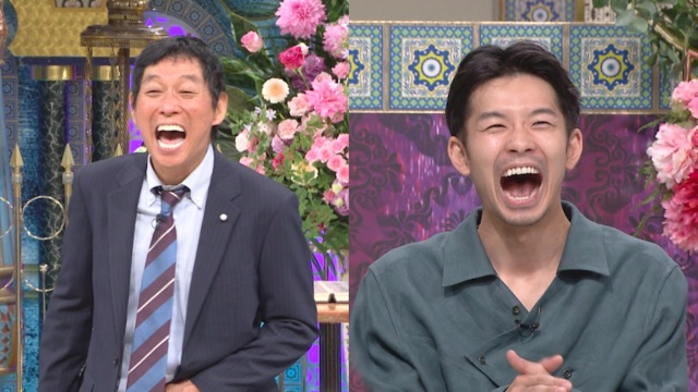 8日放送『踊る!さんま御殿!!』に出演する明石家さんま、仲野太賀 (C)日本テレビ