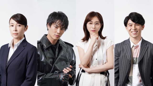 日本テレビ系新日曜ドラマ『ボクの殺意が恋をした』に出演する(左から)水野美紀、鈴木伸之、田中みな実、中尾明慶(C)ytv