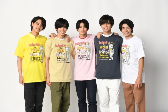 『24時間テレビ44』チャリTシャツを着用したKing & Prince (C)日本テレビ