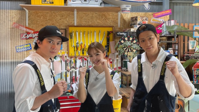 『NEWSの全力!!メイキング』に出演する(左から)加藤シゲアキ、藤田ニコル、小山慶一郎(C)TBS