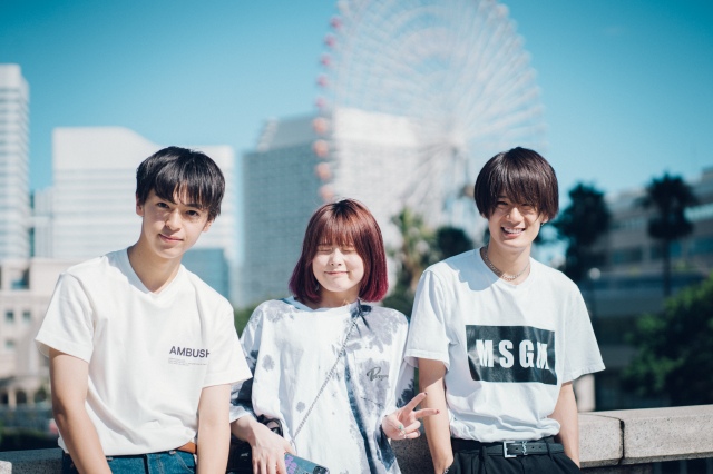 3人でデートをした(左から)しょうた、のあ、かいと=『虹とオオカミには騙されない』第8話より(C)AbemaTV, Inc.