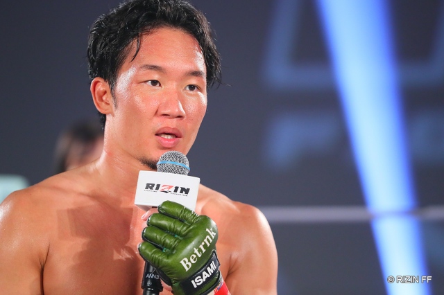 『RIZIN LANDMARK vol.1』メインイベントで勝利した朝倉未来(C)RIZIN FF