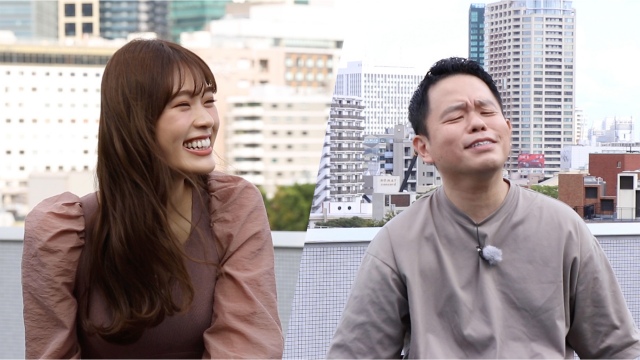 テレビ朝日『~凪咲と芸人~マッチング』より (C)テレビ朝日