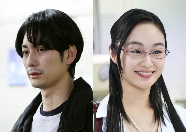 『らせんの迷宮~DNA科学捜査~』第1話に出演する平岡祐太、小野ゆり子(C)夏緑・菊田洋之・小学館/テレビ東京/AX-ON