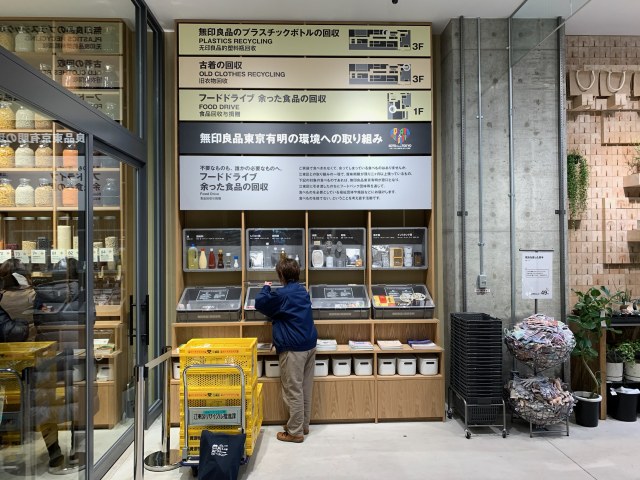 行政協業で民間企業で初めて「フードドライブ」常設回収場所を設置した無印良品 東京有明