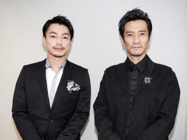 映画『ONODA 一万夜を越えて』(10月8日公開)主人公・小野田寛郎を2人1役で演じた(左から)遠藤雄弥、津田寛治 (C)ORICON NewS inc.