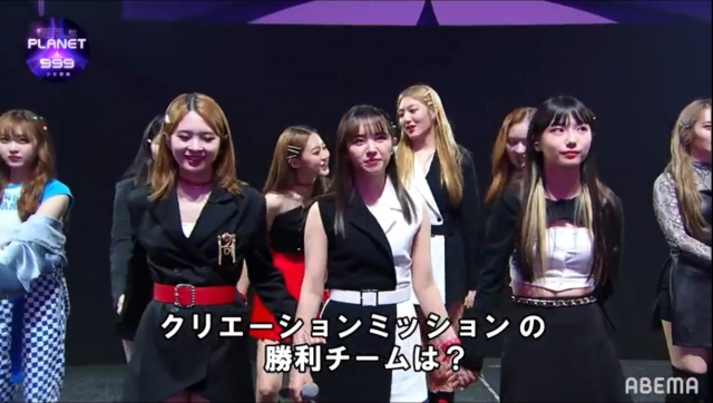 『Girls Planet 999 : 少女祭典』#10より(左から)嘉味元琴音、坂本舞白、ソ・ヨンウン(C)CJ ENM Co., Ltd, All Rights Reserved