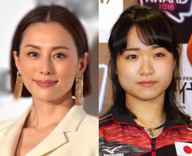 (左から)米倉涼子、伊藤美誠選手(C)ORICON NewS inc.
