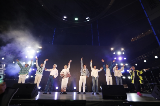 『J-WAVE INNOVATION WORLD FESTA 2021』の大トリを務めたSKY-HI率いるBMSG Photo by アンザイミキ