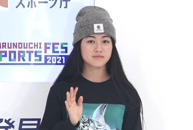 パフォーマンスを披露した中山楓奈 (C)ORICON NewS inc.