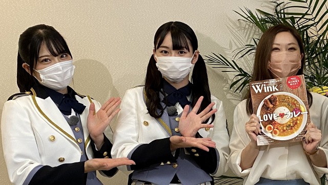 14日放送『せとチャレ!STU48』に出演する(左から)矢野帆夏、信濃宙花、タウン誌編集者(C)広島ホームテレビ