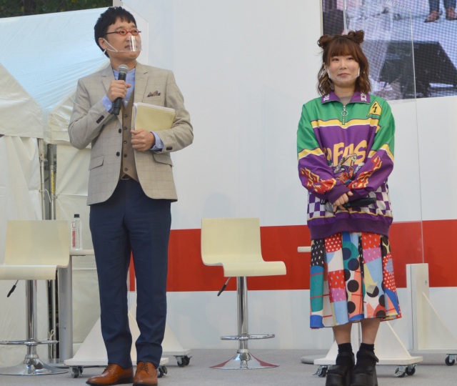 『食から日本を考える。NIPPON FOOD SHIFT FES.』に登壇した山里亮太、東菜摘 (C)ORICON NewS inc.
