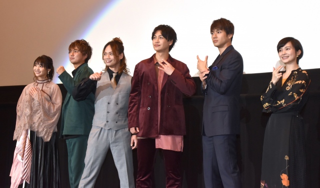(左から)小池唯、清水一希、池田純矢、小澤亮太、山田裕貴、市道真央 (C)ORICON NewS inc.