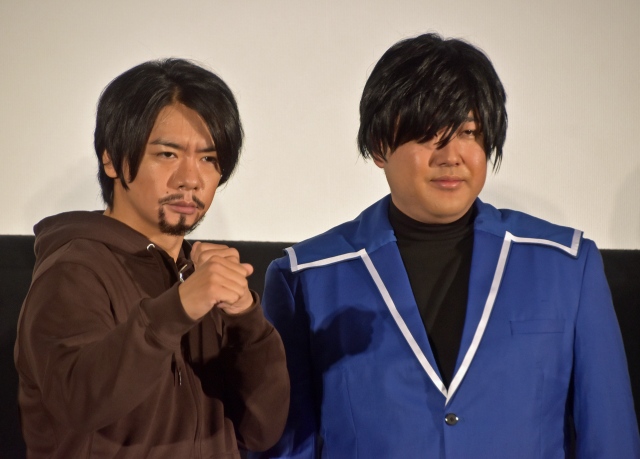長編アニメーション『攻殻機動隊 SAC_2045 持続可能戦争』公開記念舞台あいさつに登壇したマヂカルラブリー (C)ORICON NewS inc.