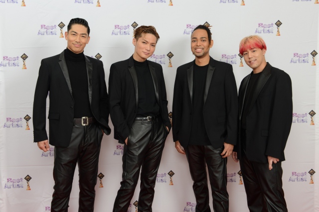 『ベストアーティスト2021』に出演したEXILE(左から)EXILE AKIRA、EXILE EXILE SHOKICHI、EXILE NESMITH、世界(C)日本テレビ