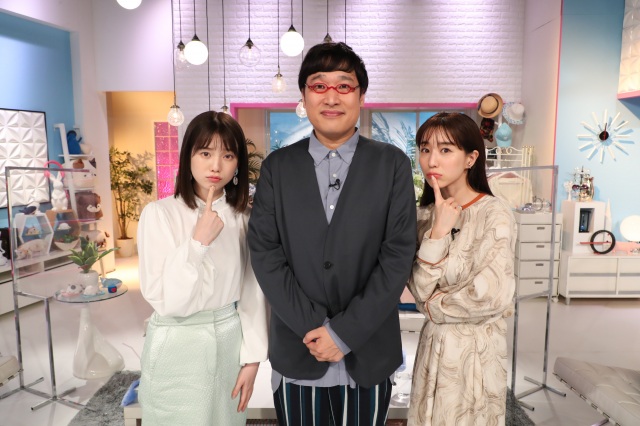 『あざとくて何が悪いの?フェス』に出演する(左から)弘中綾香、山里亮太、田中みな実(C)テレビ朝日