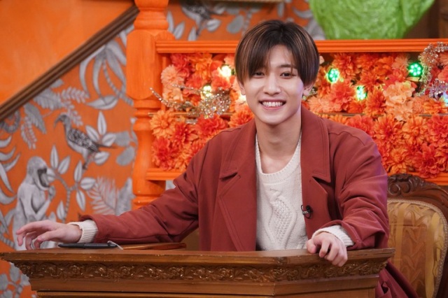 『今夜はナゾトレ!鬼滅の刃からも出題!常識クイズSP』に出演する中村嶺亜(ジャニーズJr./7 MEN 侍) (C)フジテレビ