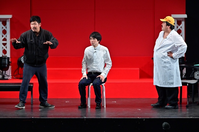 (左から)岡野陽一、水川かたまり、鈴木もぐら『空気階段の踊り場』(C)TBSラジオ
