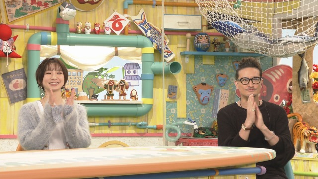 12月1日放送『ロコだけが知っている』に出演する(左から)篠田麻里子、松岡昌宏(C)NHK