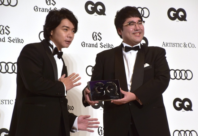 M-1はオズワルドに期待すると明かした(左から)野田クリスタル、村上 (C)ORICON NewS inc.