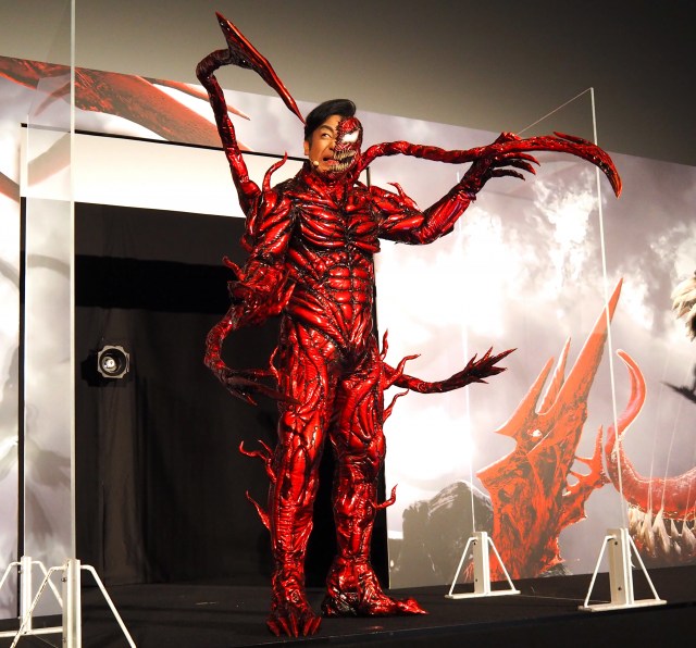 ヴェノムの最悪最凶の敵・カーネイジ化した姿で登壇した片岡愛之助 (C)ORICON NewS inc.
