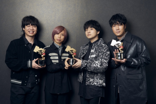 『MTV VMAJ 2021 -THE LIVE-』3冠に輝いたOfficial髭男dism 撮影:渡邊玲奈(田中聖太郎写真事務所)
