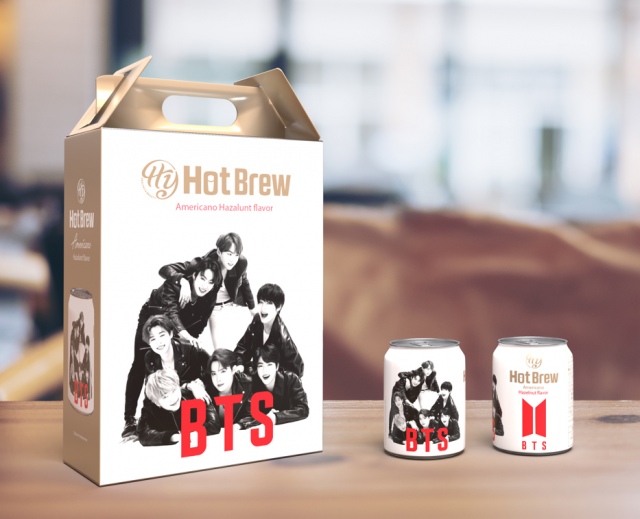 「BTSスペシャルパッケージ ホットブリューアメリカーノヘーゼルナッツコーヒー」第二弾が店頭販売開始