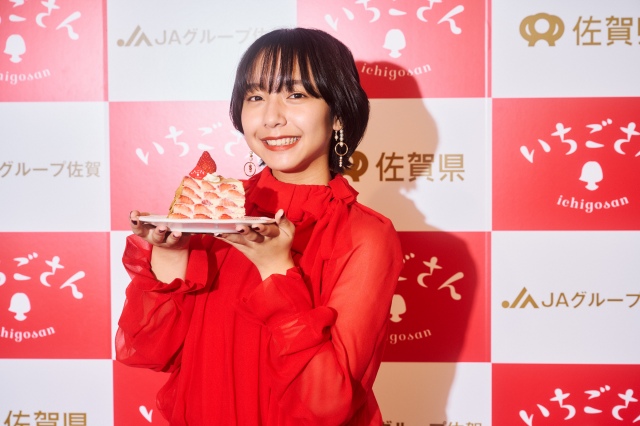 「いちごさんどう」発表会に出席に出席した山之内すず
