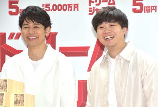 今田美桜の撮影秘話を暴露した(左から)妻夫木聡、矢本悠馬 (C)ORICON NewS inc.