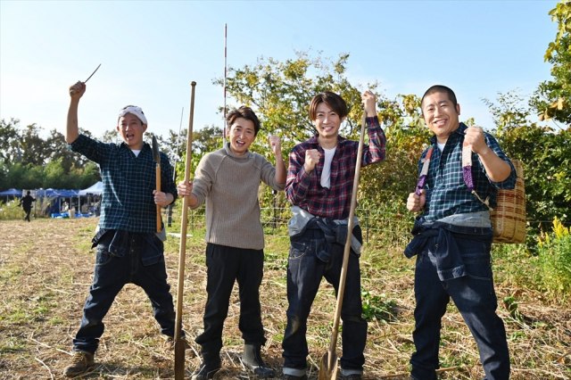 相葉と大野の強い絆をたっぷり見ることができる12月13日放送の『相葉マナブ』1時間スペシャル(左から)高橋茂雄、大野智、相葉雅紀、澤部佑 (C)テレビ朝日 相葉と大野の強い絆をたっぷり見ることができる12月13日放送の『相葉マナブ』1時間スペシャル(左から)高橋茂雄、大野智、相葉雅紀、澤部佑 (C)テレビ朝日の画像