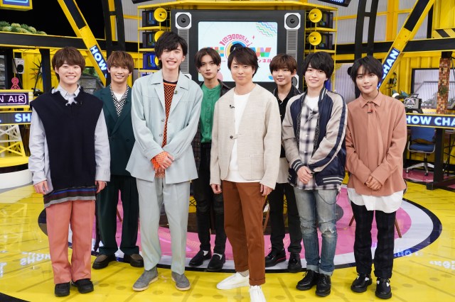 なにわ男子 7人全員で櫻井翔と 初絡み メンバー考案のあざとかわいいポーズを伝授 Oricon News 沖縄タイムス プラス