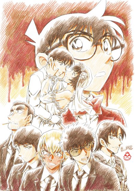 青山剛昌直筆サイン入りカラー複製イラスト[名探偵コナン] コナン 青山剛昌 直筆サイン PG-2578]名探偵コナン 直筆サイン