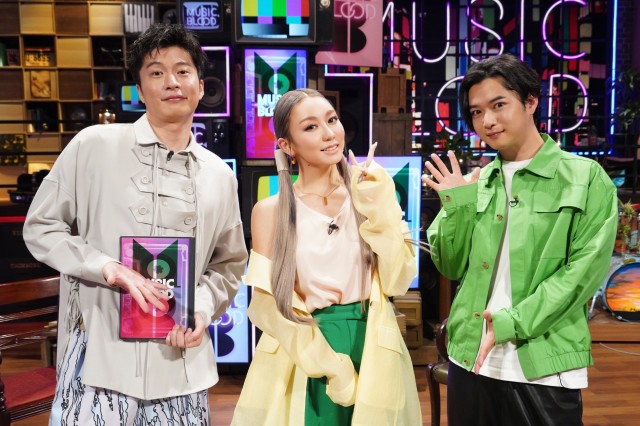 5月13日放送『MUSIC BLOOD』ゲストは倖田來未（中央）（C）日本テレビの画像