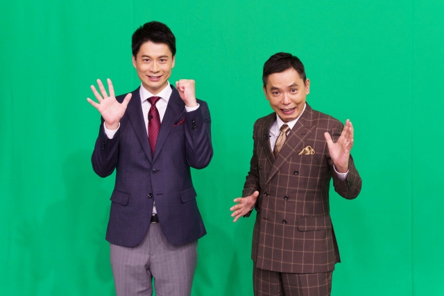 18日放送『太田×石井のブームを生んだアノ人に新作つくってもらいました。』に出演する（左から）石井亮次、太田光（C）CBCの画像