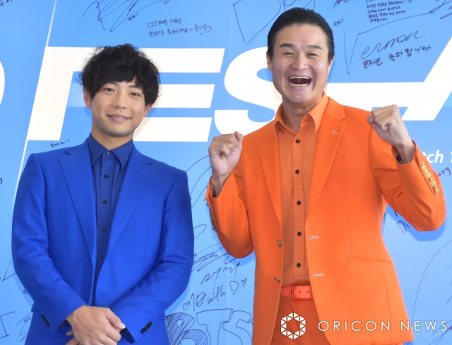 報道陣に逆質問した（左から）前田裕太、高岸宏行 （C）ORICON NewS inc.の画像