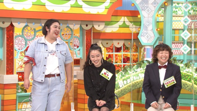 26日放送『痛快！明石家電視台』に出演する（左から）熊本プロレス、爛々、りえちゃん（C）MBSの画像