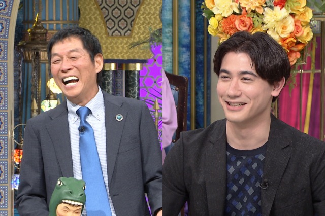 7日放送『踊る！さんま御殿！！』に出演する（左から）明石家さんま、国山ハセン（C）日本テレビの画像